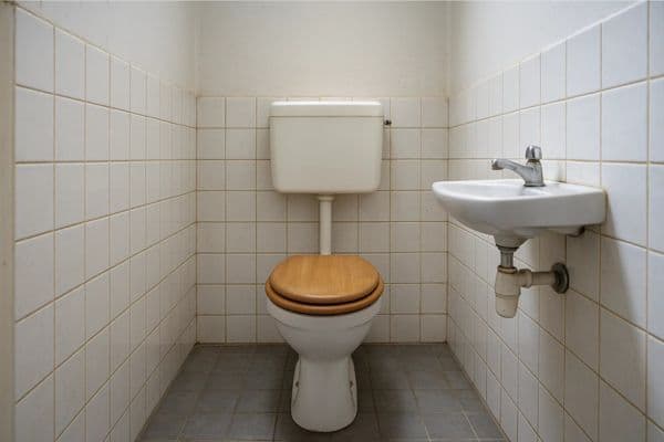 Toilet vóór renovatie