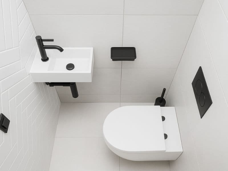 Professionele installatie van een hangtoilet