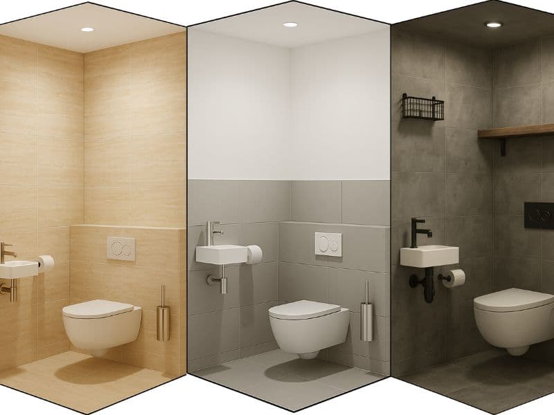 Toilet renovatie showroom impressie